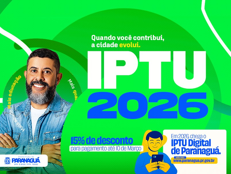 IPTU 2026 pode ser emitido pela internet em Paranaguá